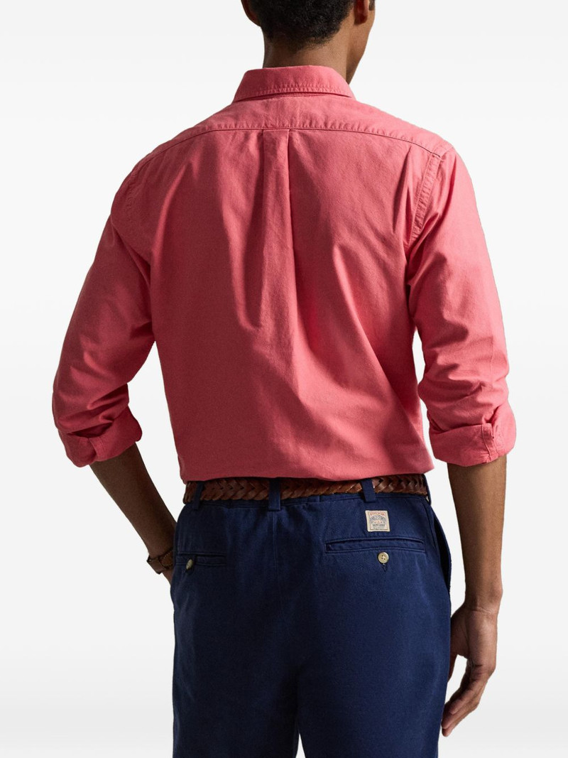 embroidered custom fit oxford shirt 4
