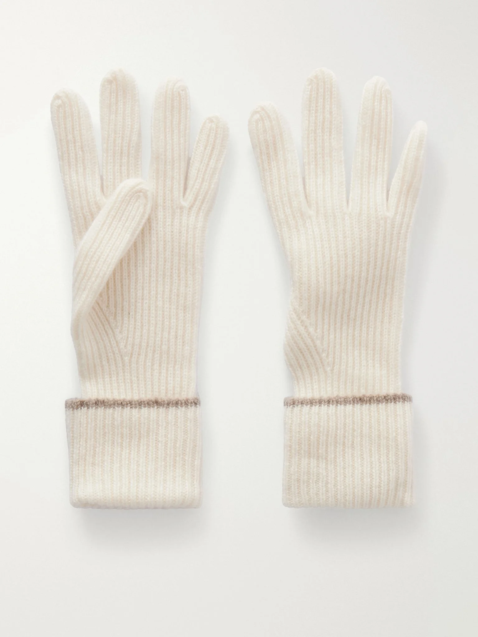 New Julian cashmere gloves Ivory - 1