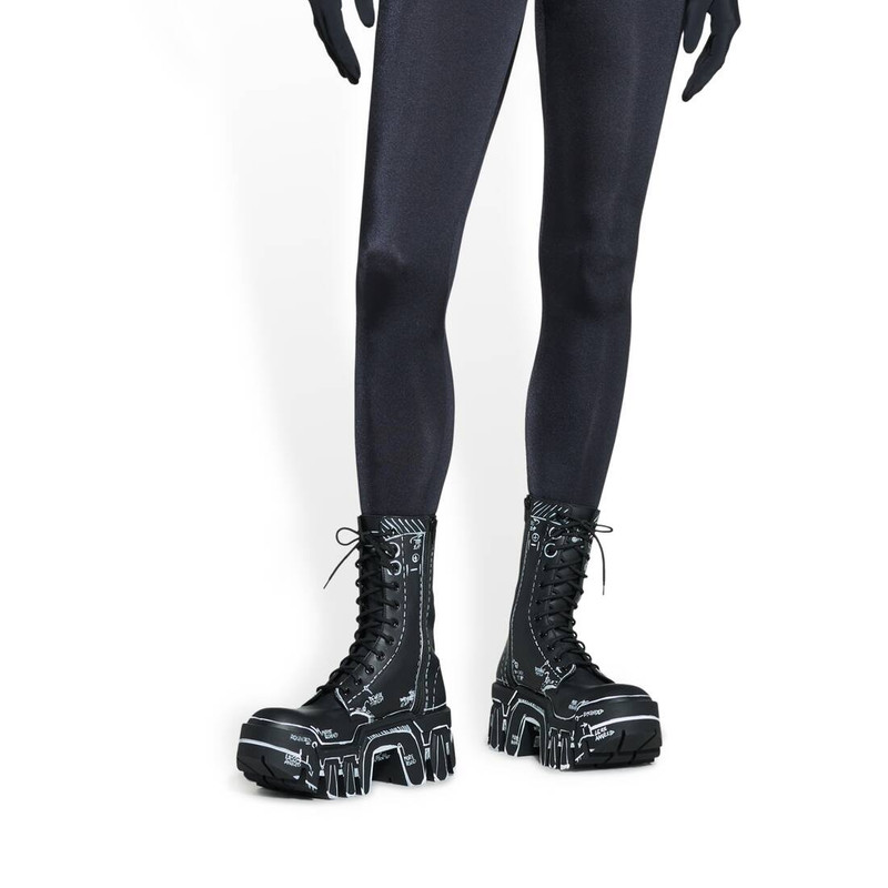 Women's Bulldozer Lace-up Boot  in Black 11