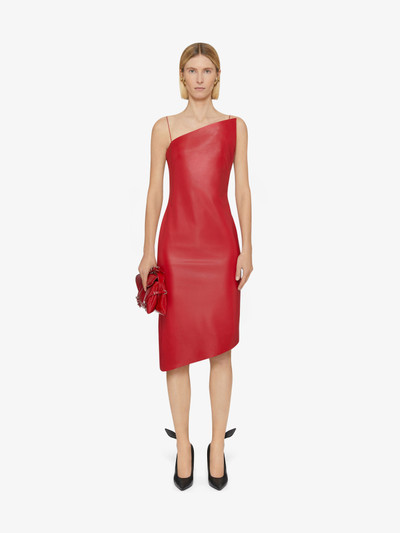 Givenchy ASYMMETRIC DRESS IN LEATHER outlook