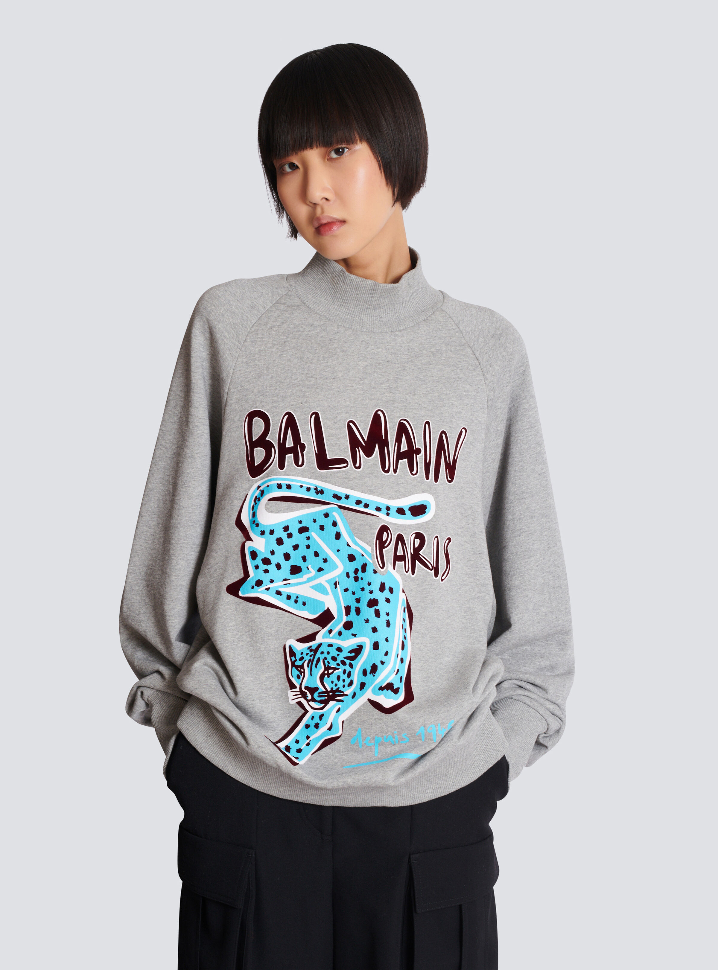 Printed fleece sweatshirt - 6