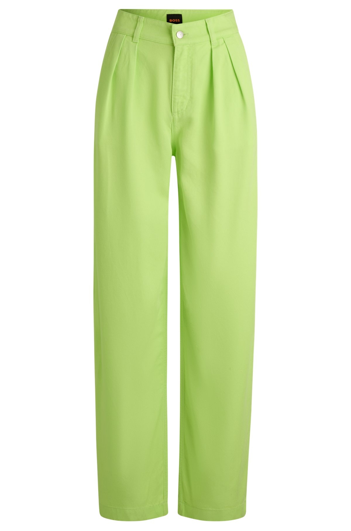WIDE-LEG TROUSERS IN SOFT TWILL - 1