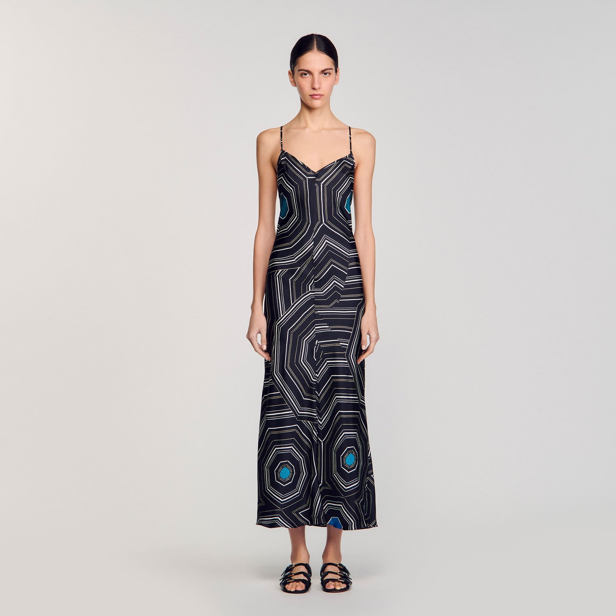 PATTERNED SILK MAXI DRESS - 2