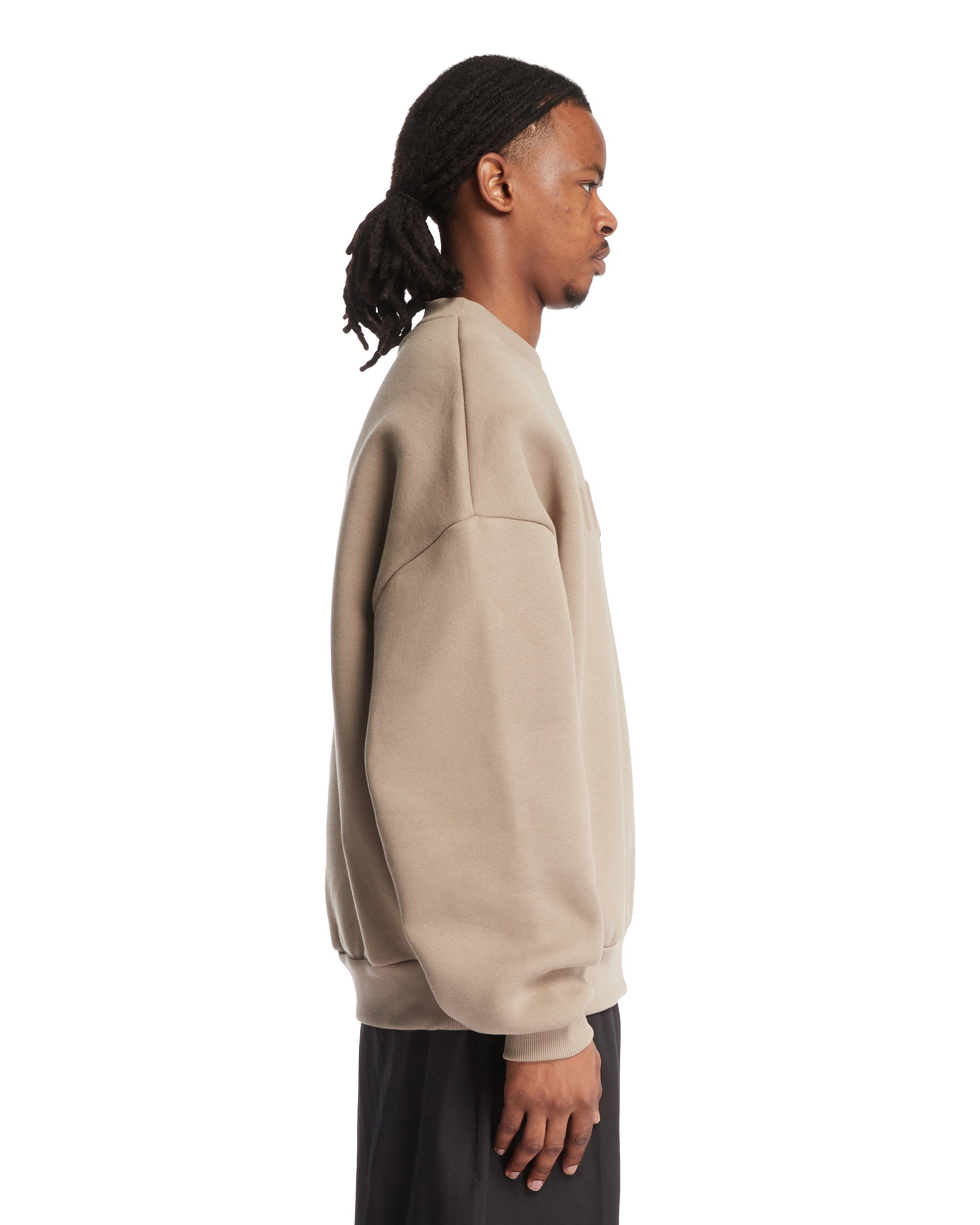Beige Cotton Sweatshirt - 5