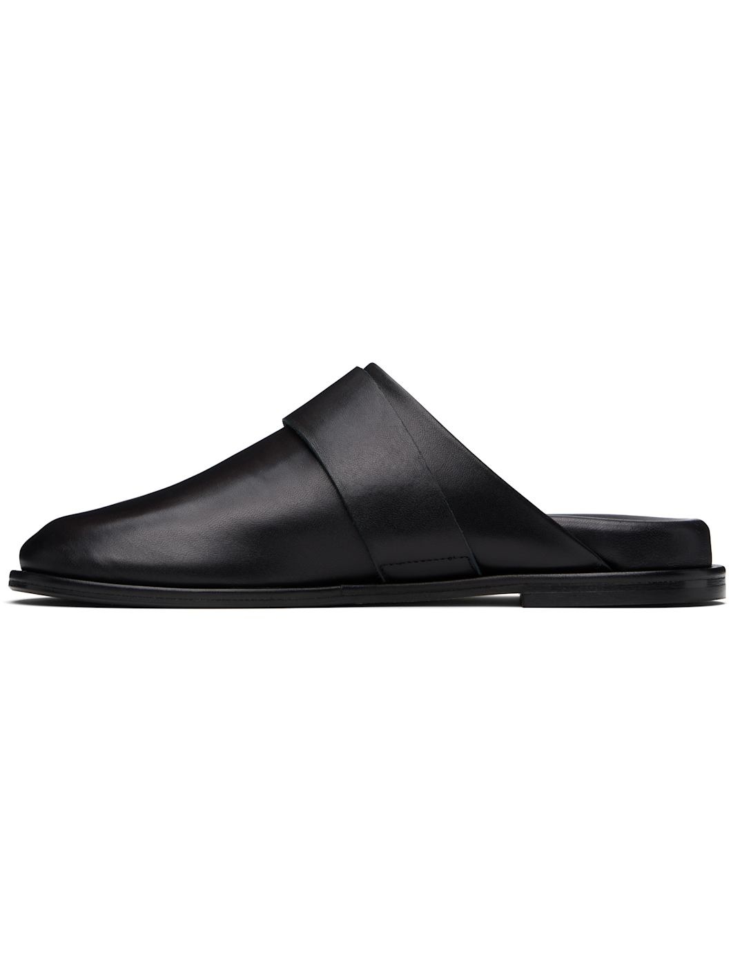 Black Finja Leather Slip-on Loafers - 3