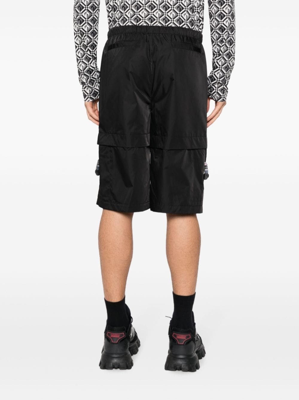 4G-motif slip-on deck shorts - 4