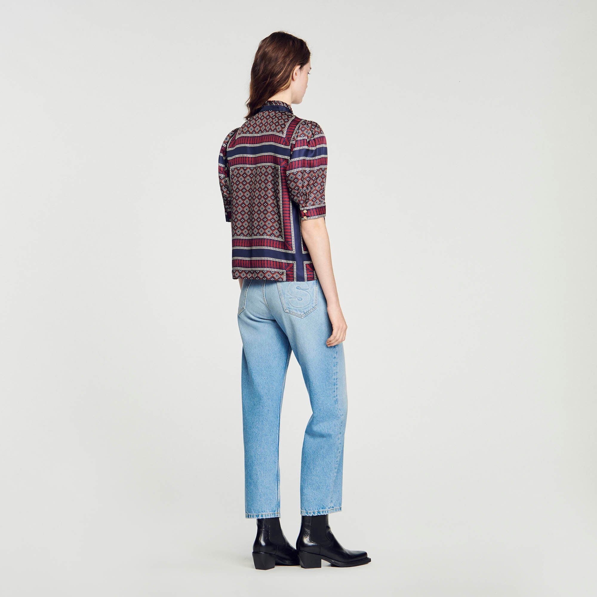 PATTERNED SILK SHIRT - 6