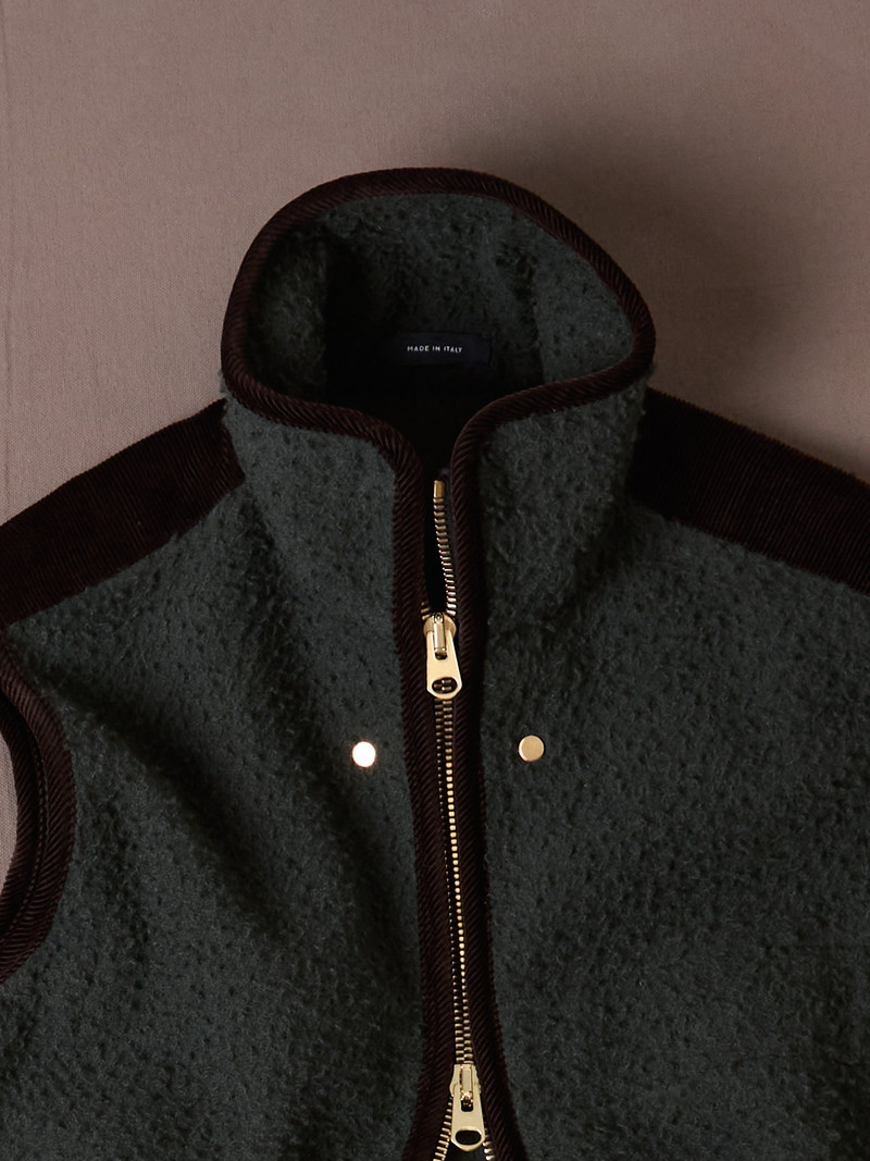 Green Casentino Fleece Gilet 3