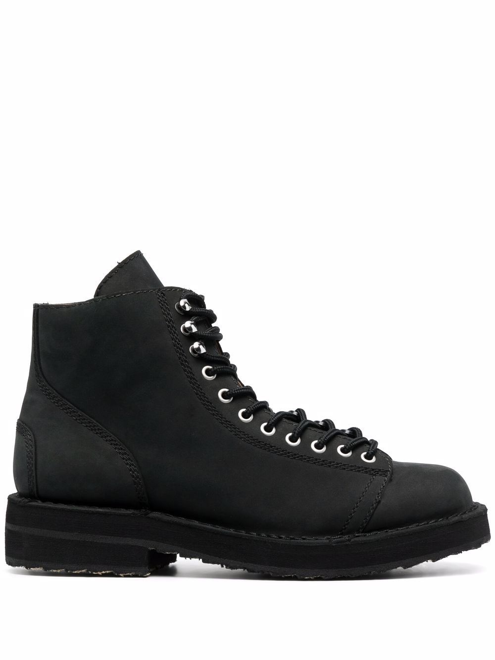 lace-up leather ankle boots - 1