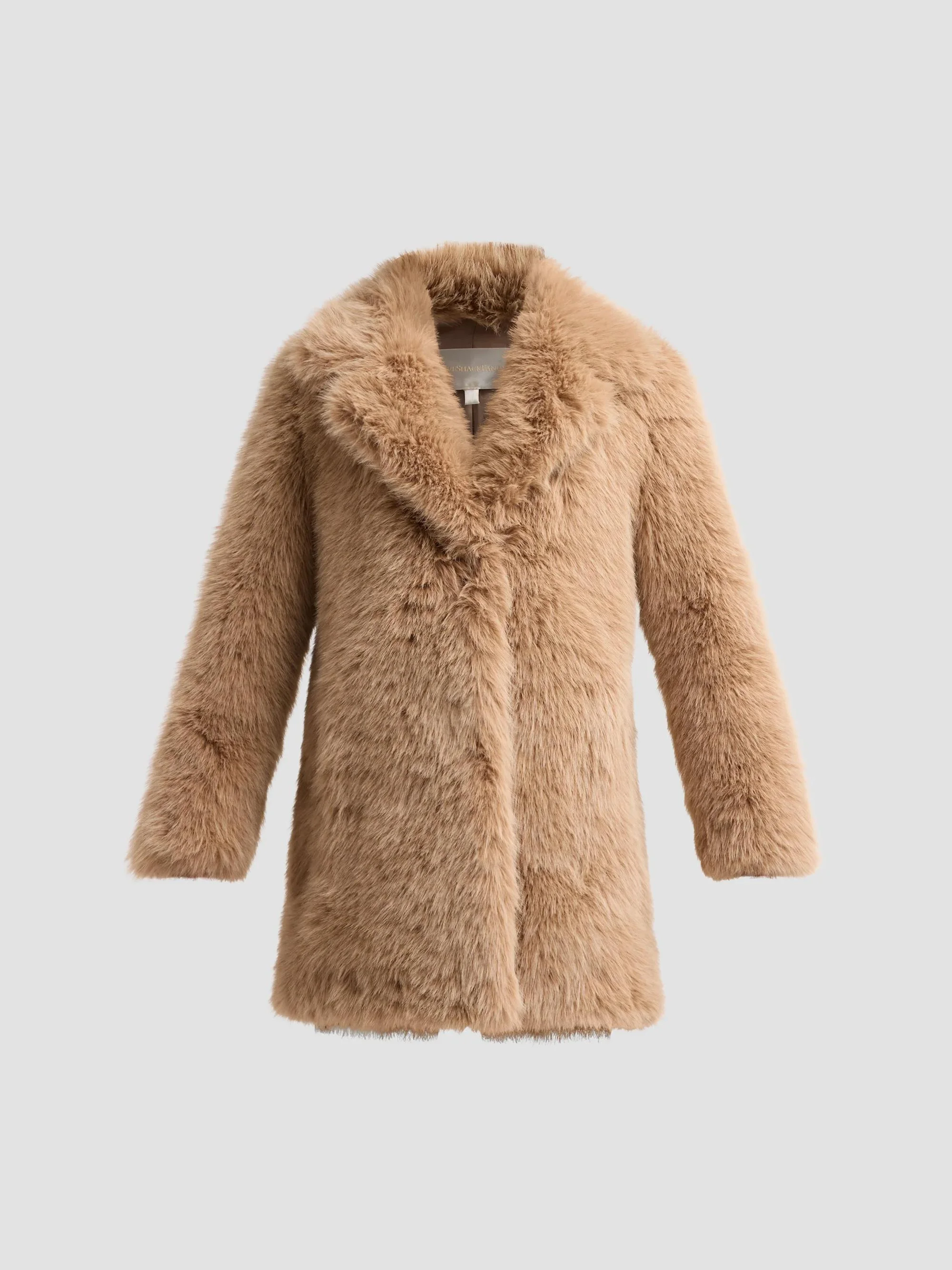 Women's Mornet Faur-Fur Coat - Brownstone - 1