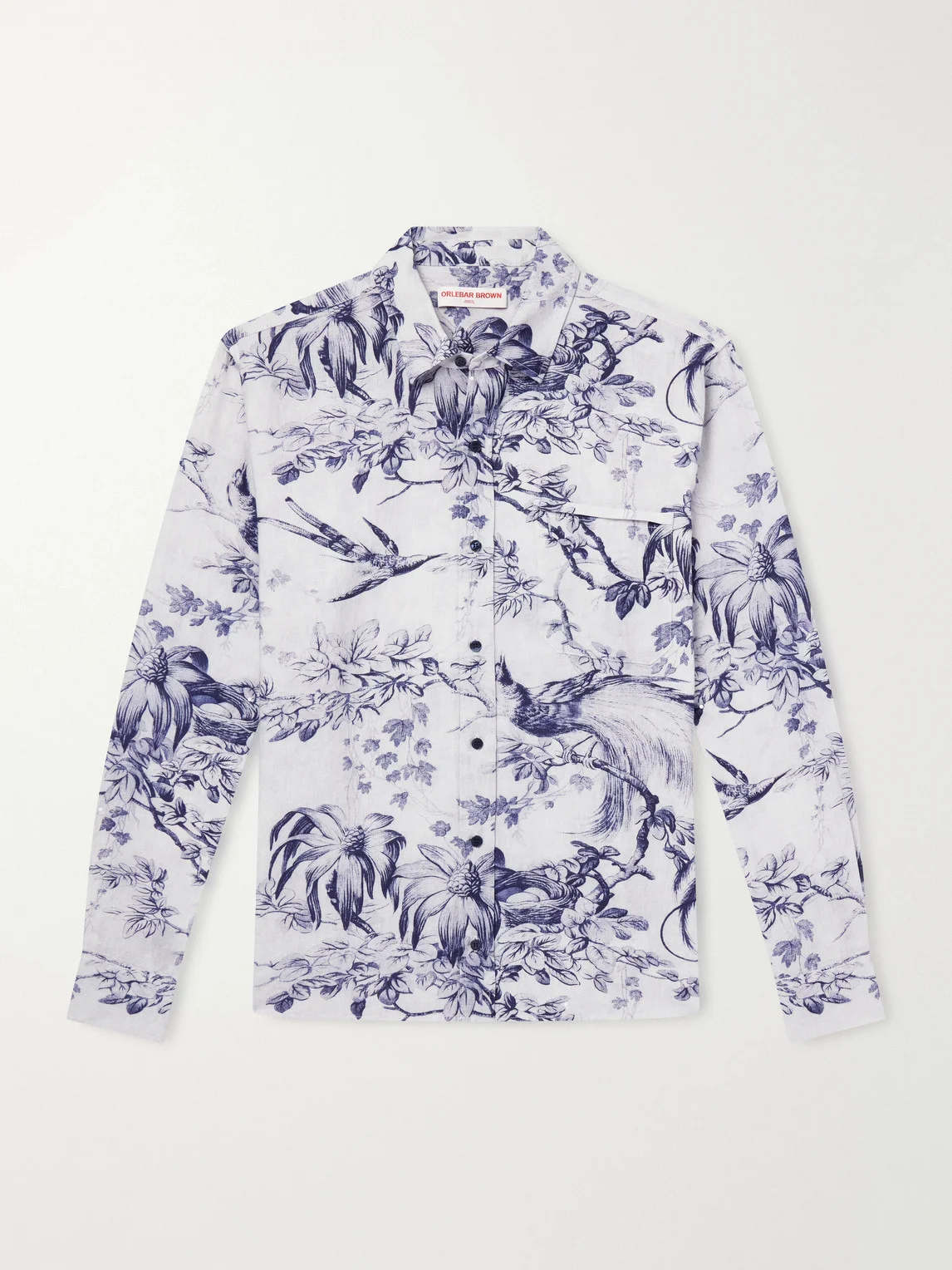 Grasmoor Printed Linen Shirt - 1