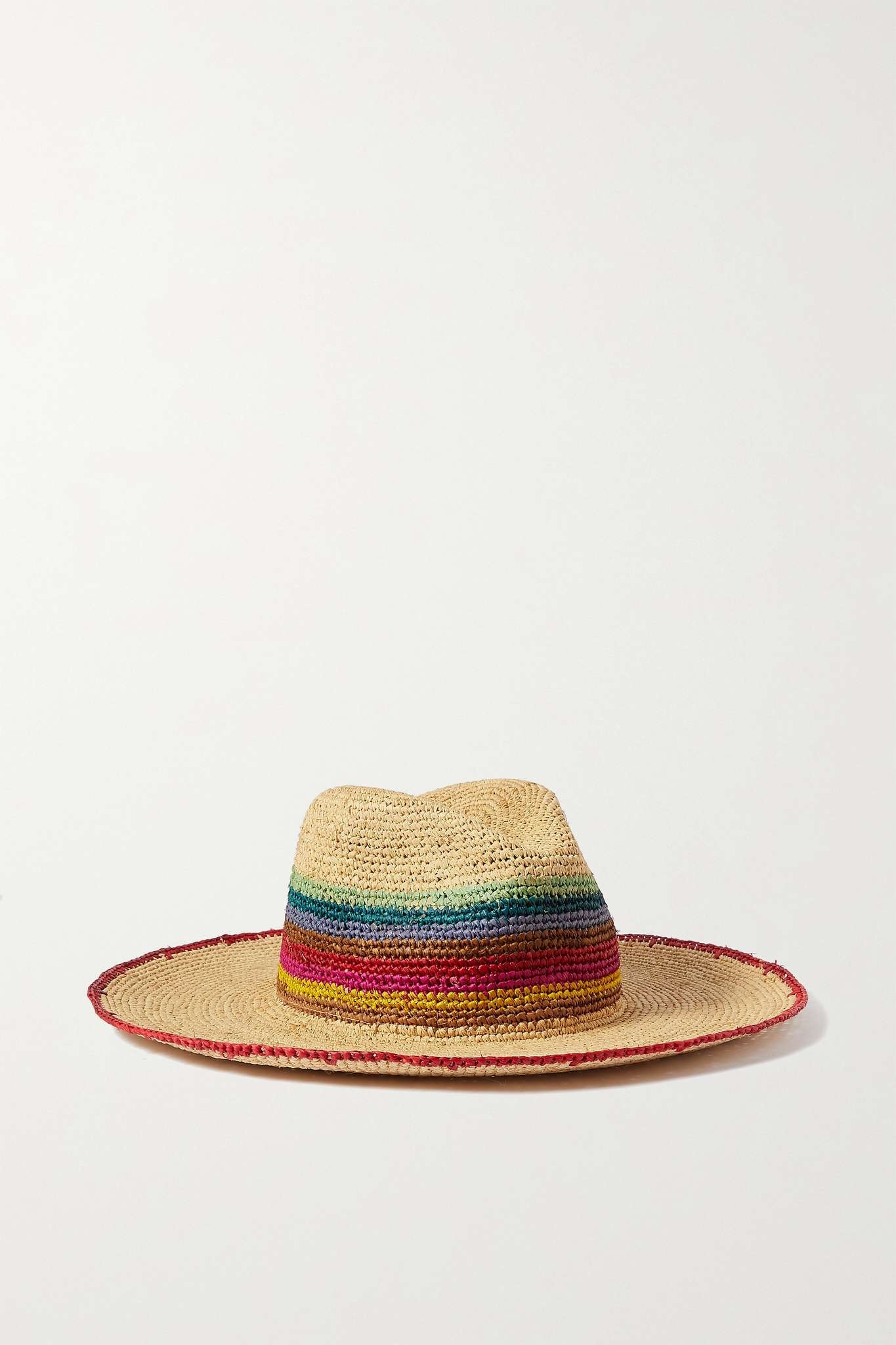 Striped straw hat - 1