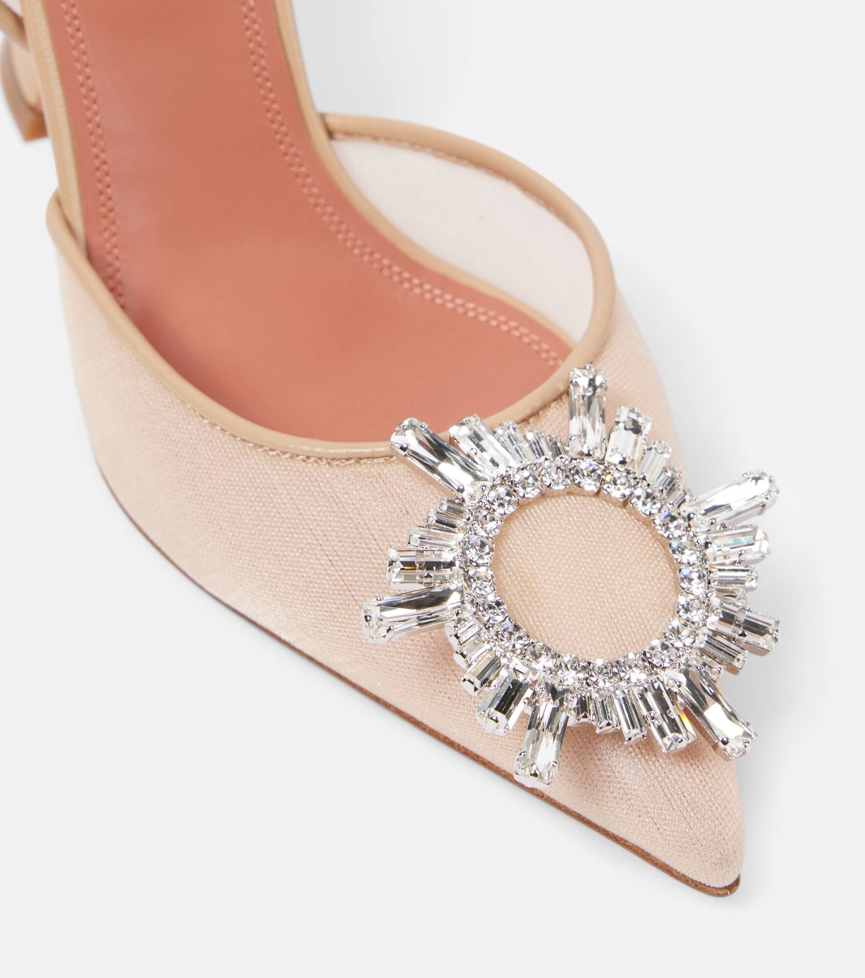 Begum 95 mesh slingback pumps - 5