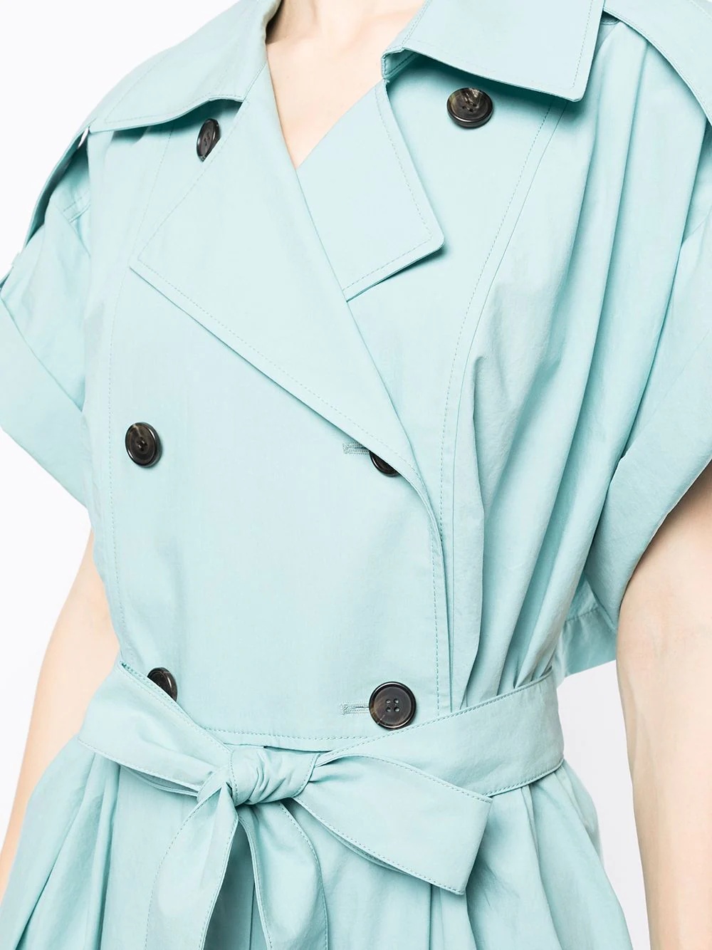 double-breasted trench dress - 5