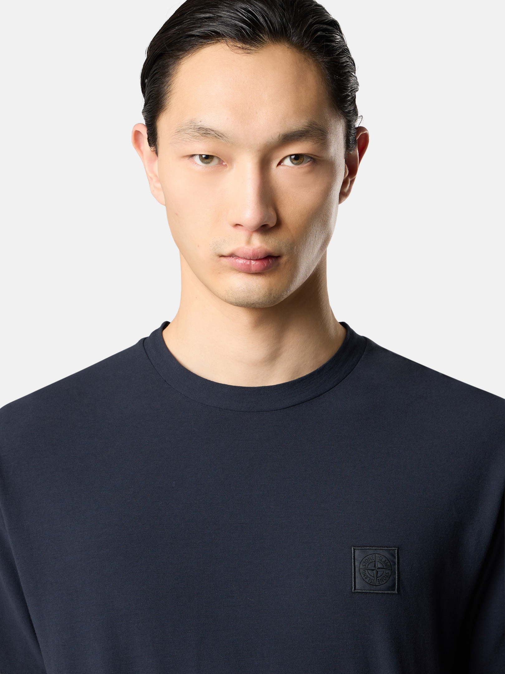 STONE ｜ (2100008 Crepe Cotton Jersey_Stone  Stone Island 2100008 CREPE COTTON JERSEY_STONE ISLAND GHOST
