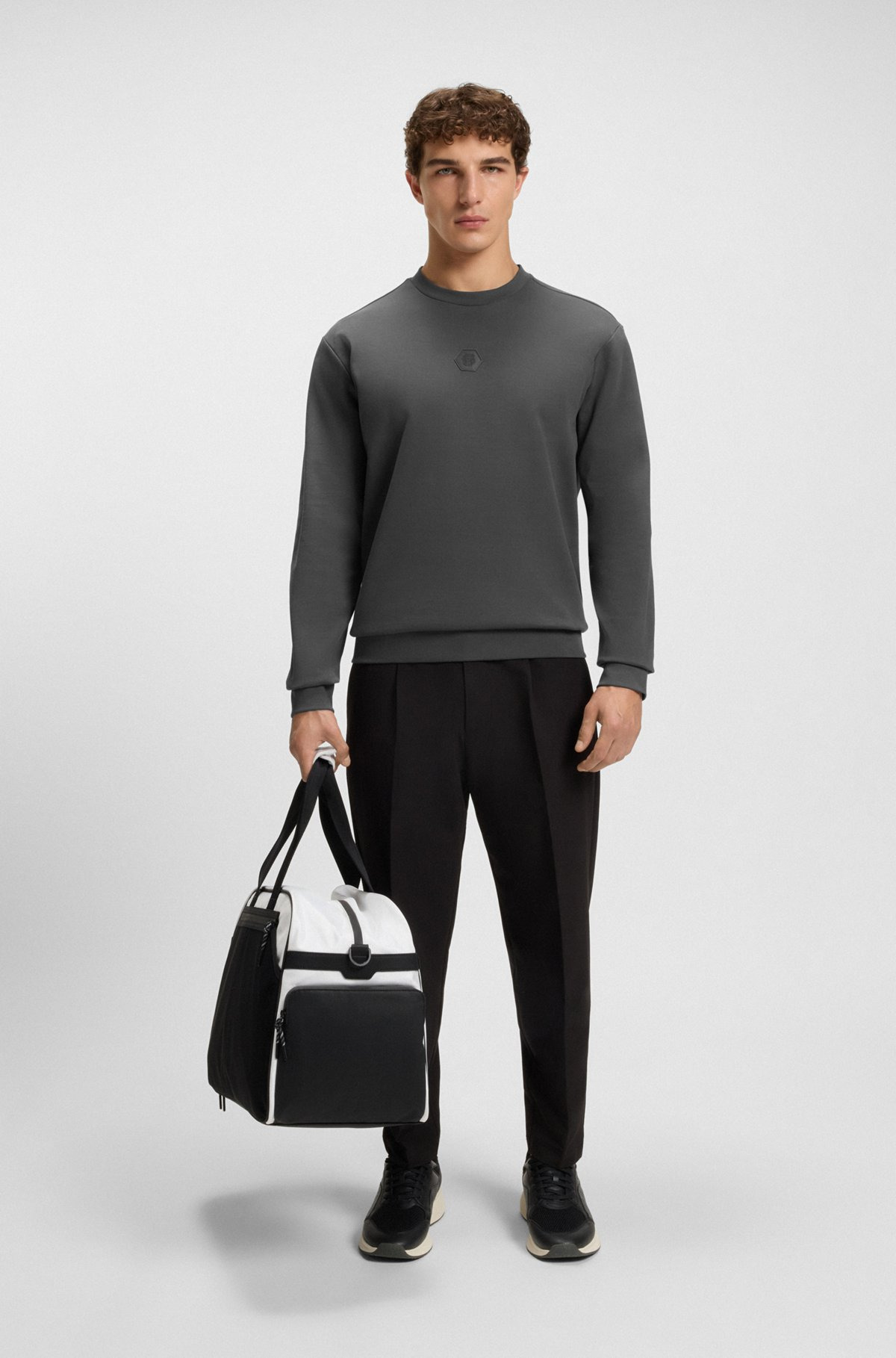 SWEATSHIRT WITH DOUBLE B MONOGRAM - 4