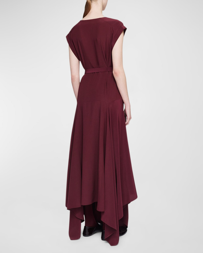 JOSEPH Goodman Handkerchief Silk Maxi Dress outlook
