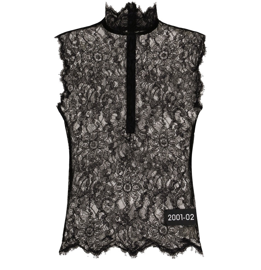 Sleeveless Top In Chantilly Lace - 1