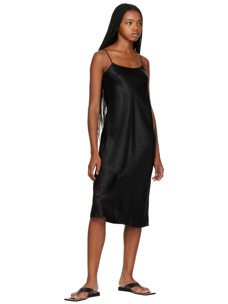 Vince Black Slip Midi Dress outlook