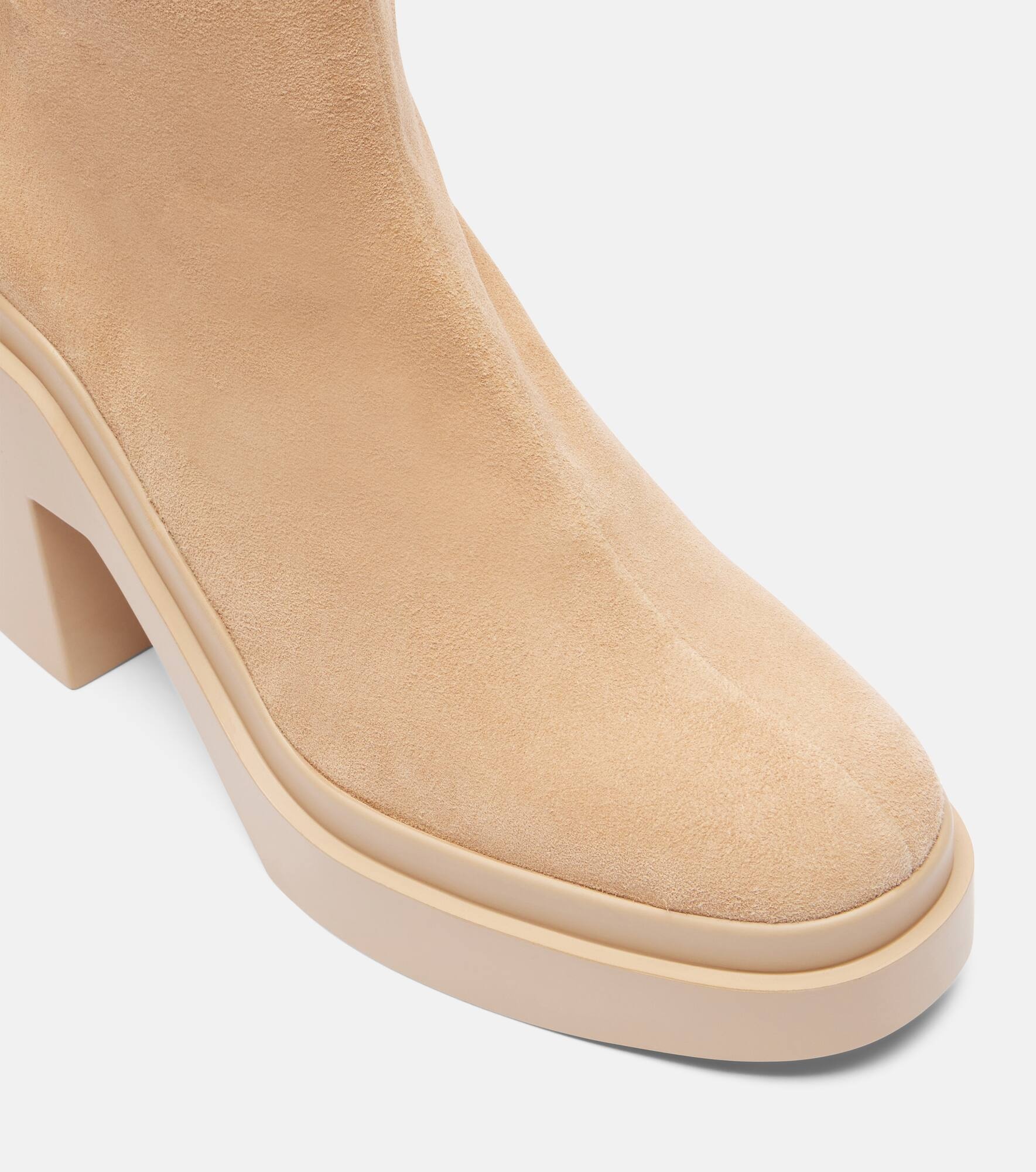 Nina suede platform ankle boots - 5