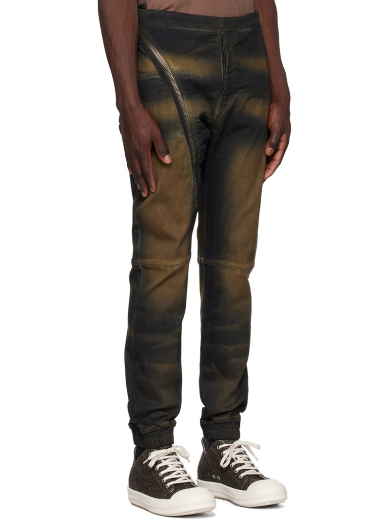 Indigo & Brown Aircut Jeans 2