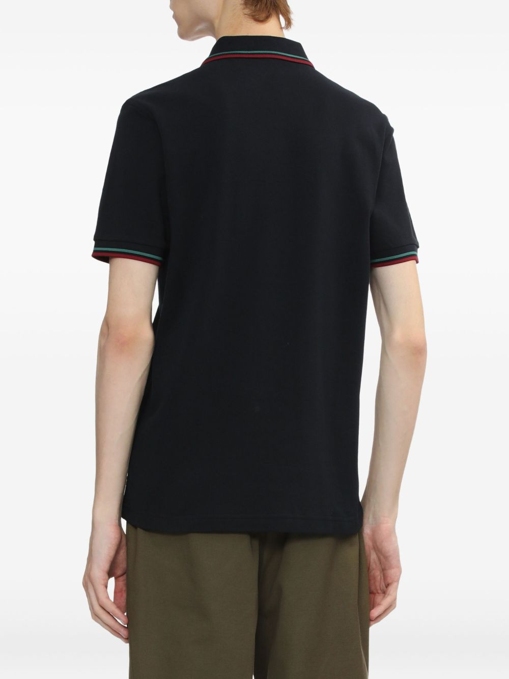 tipped-collar polo shirt - 4