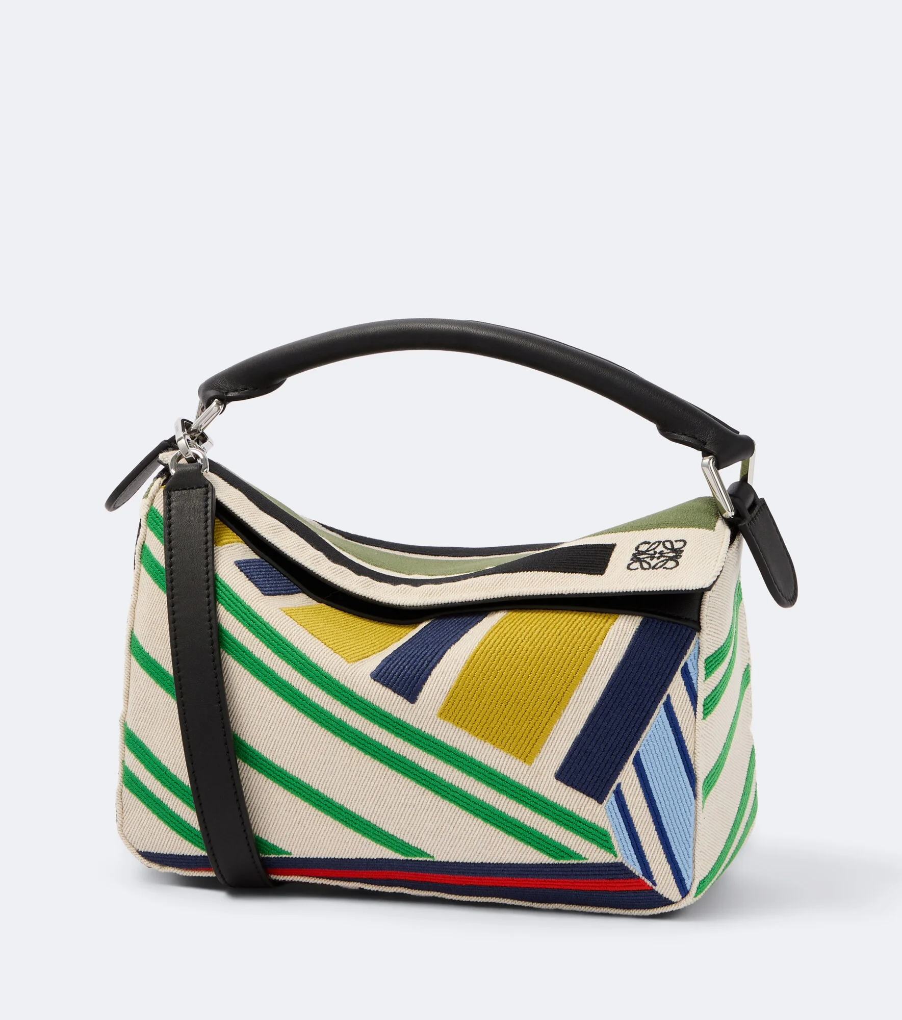 Puzzle Small embroidered shoulder bag - 1