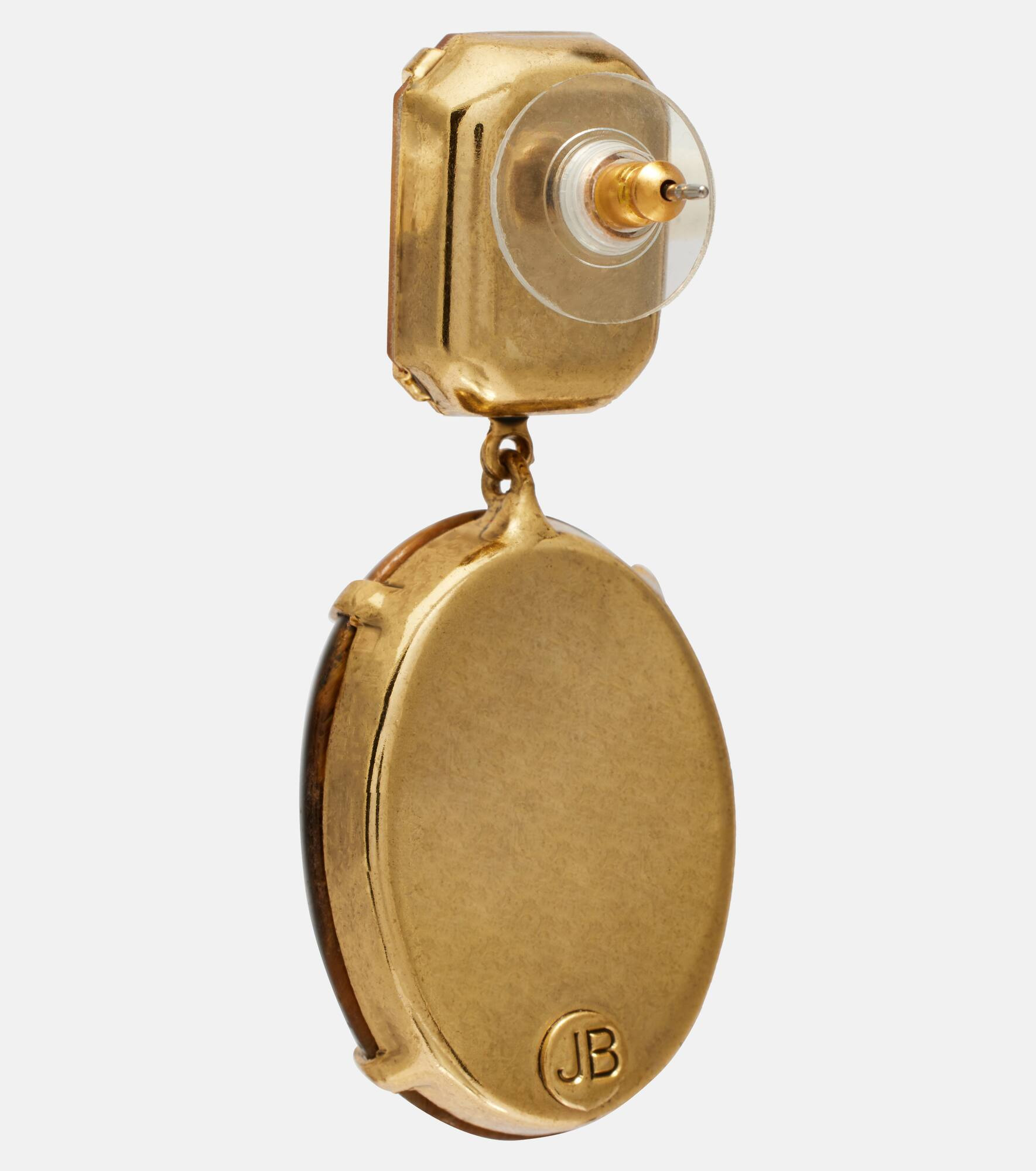Xiomara crystal-embellished gold-plated earrings - 5
