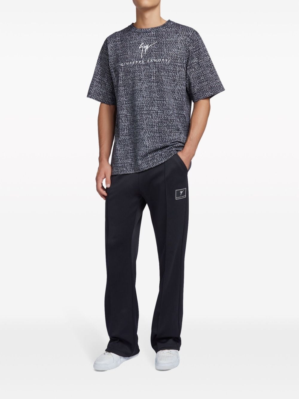 logo-patch straight-leg track pants - 2