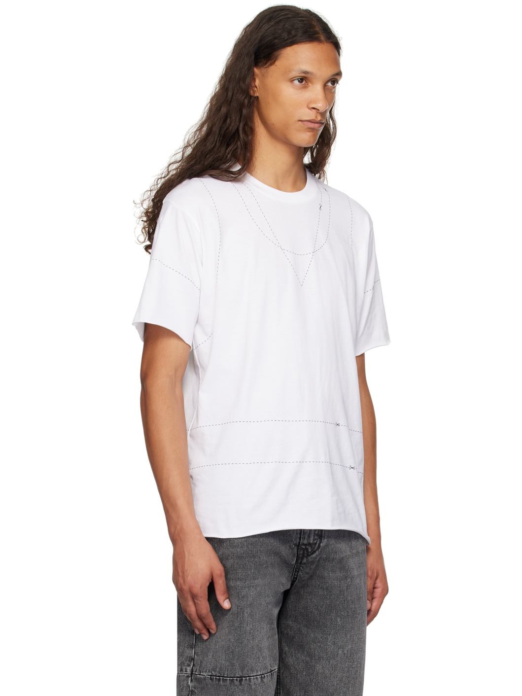 White Cotton T-Shirt - 2