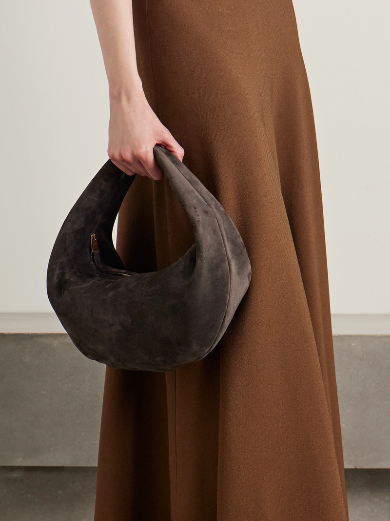 KHAITE Olivia Medium Suede Tote outlook