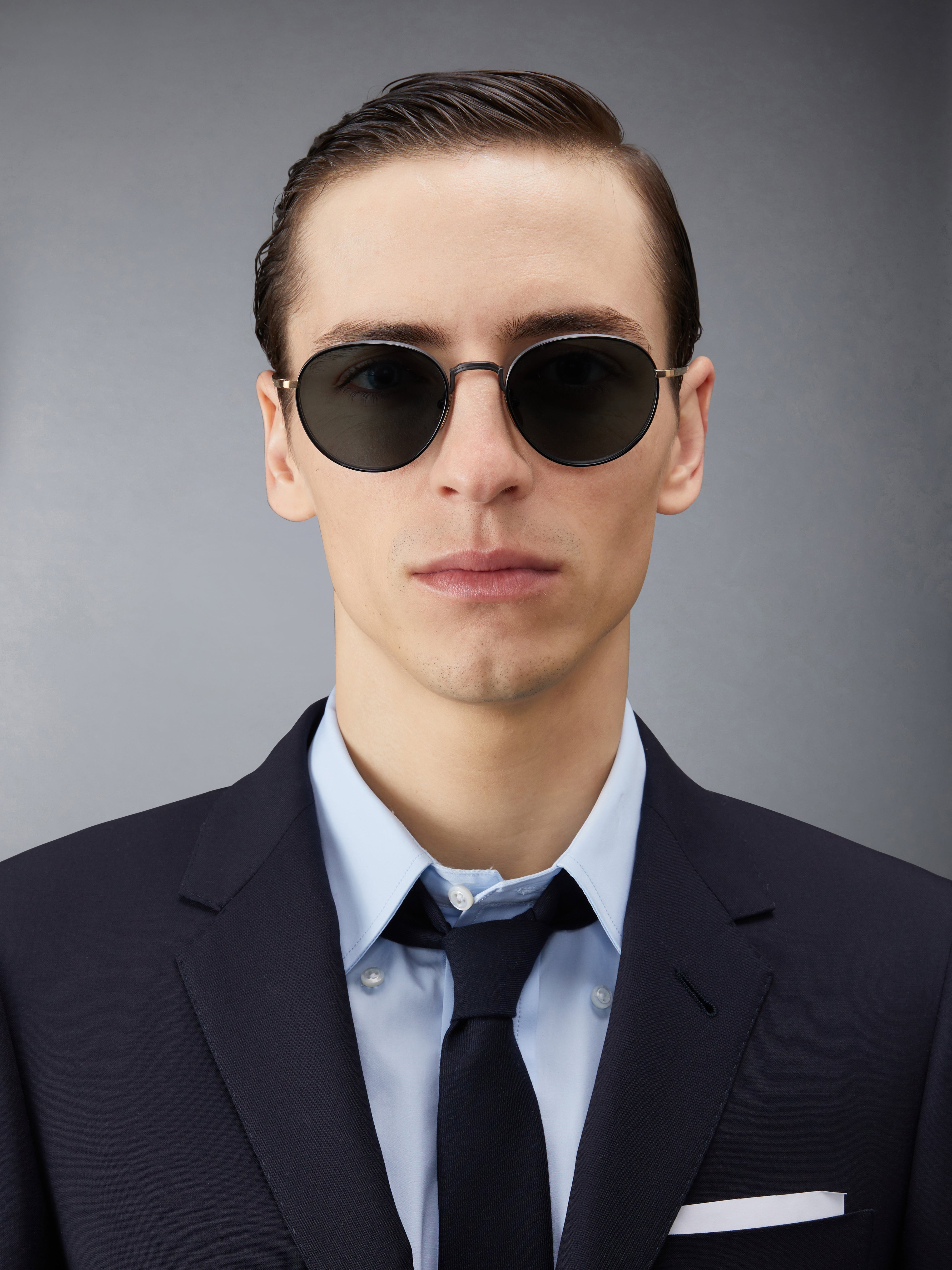 TITANIUM ROUND SUNGLASSES - 2