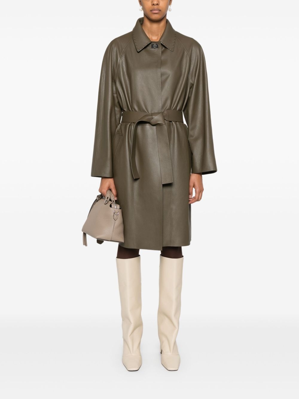 leather coat - 2