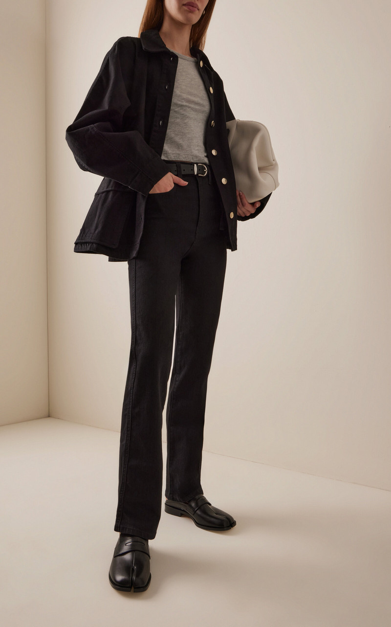 RÙADH Exclusive The Kerr Stretch Ultra-High Straight-Leg Jeans black outlook