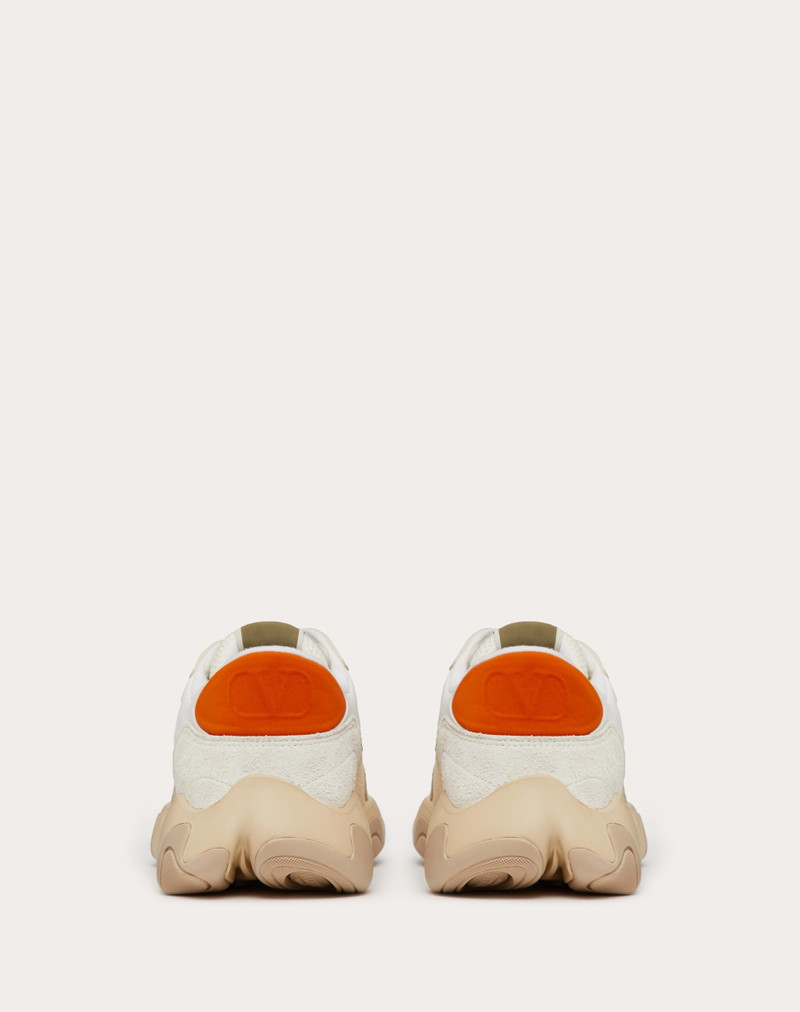 VALENTINO GARAVANI BUBBLEBACK MESH AND SUEDE SNEAKER 3