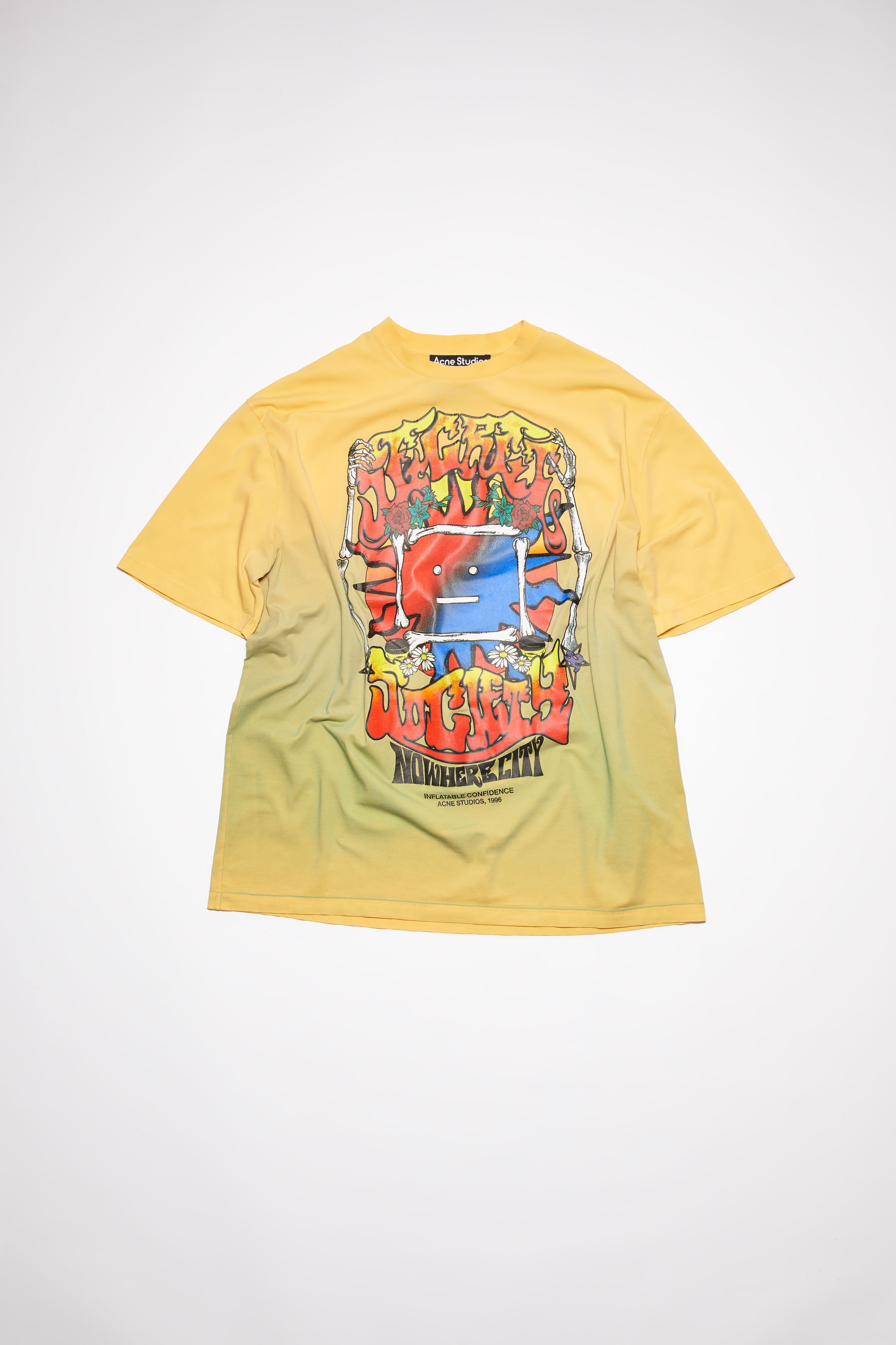 Screen print t-shirt - Yellow/brown - 5