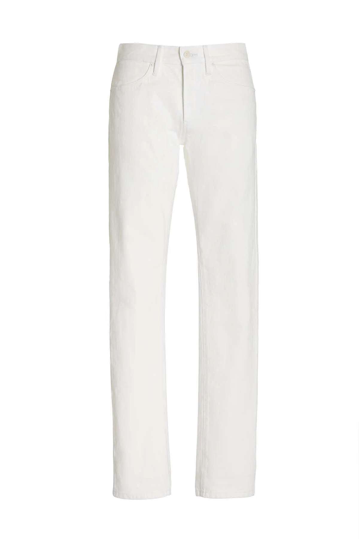 Anthony Five Pocket Pant in Ivory Organic Denim - 1