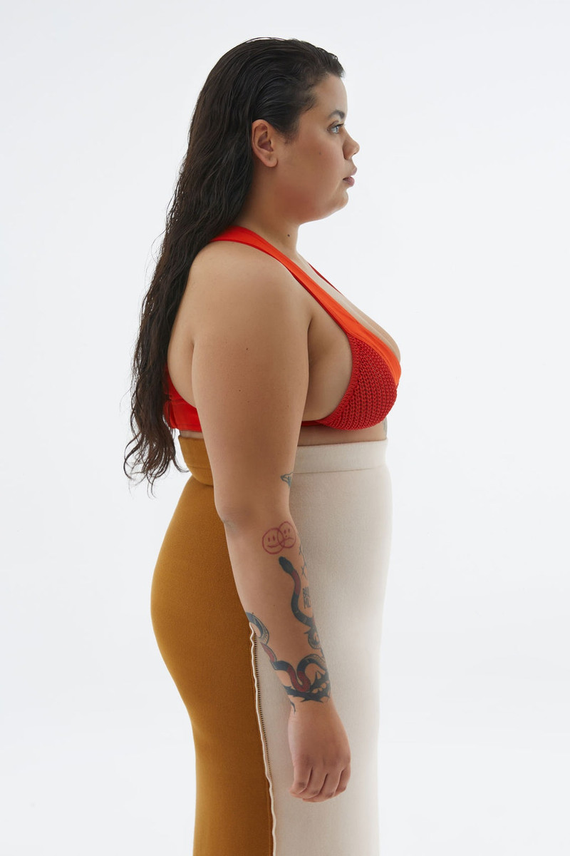 FLUO ORANGE STRETCH BRA TOP 3