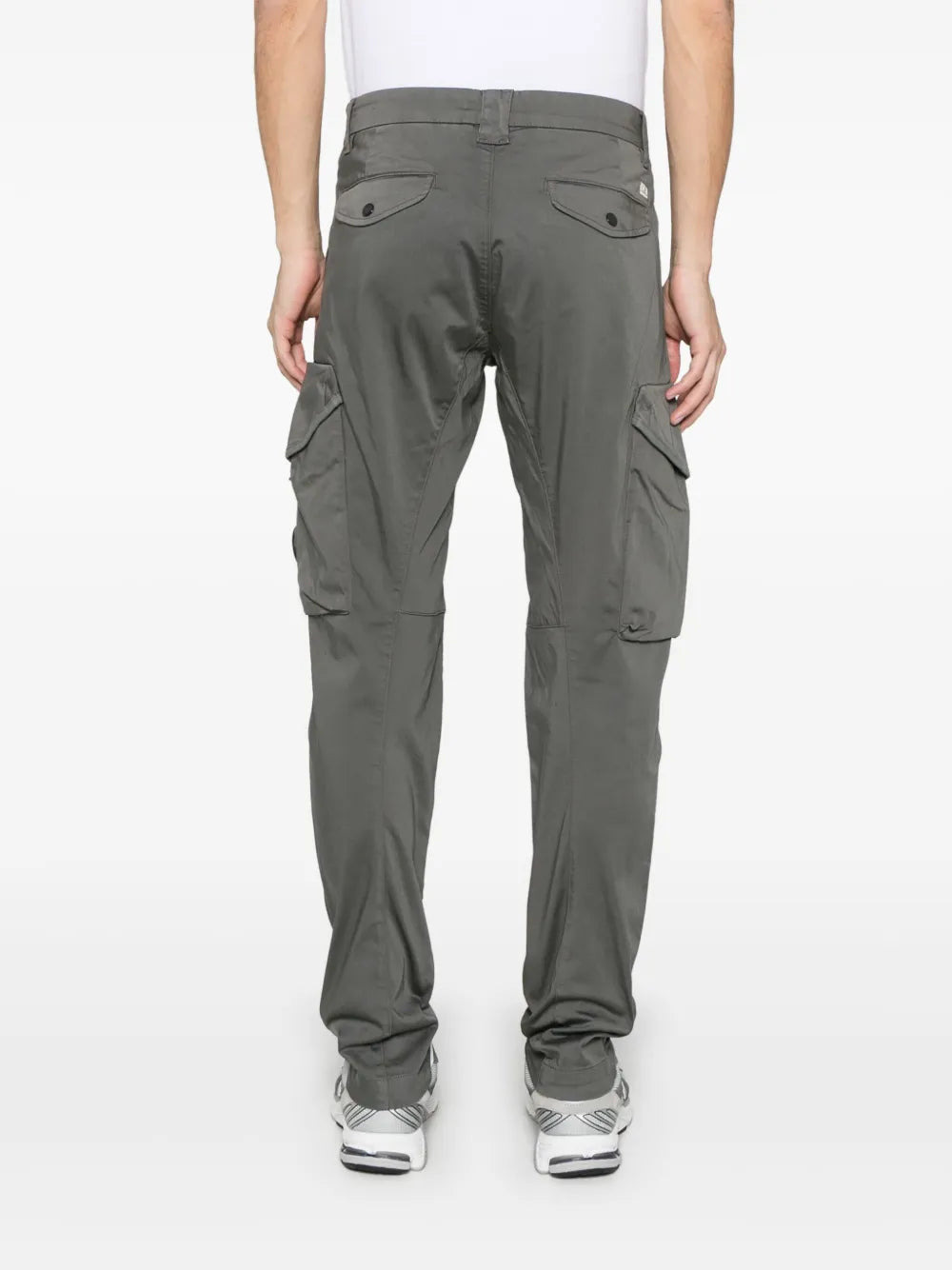 Stretch Satin Cargo Pants - 4