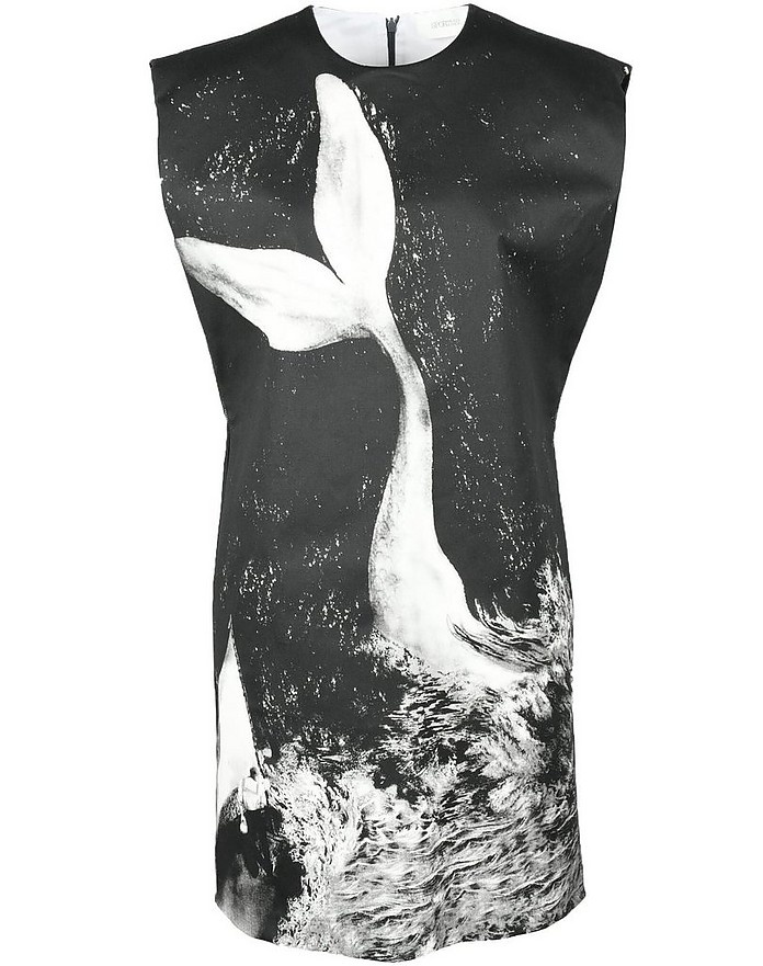 Women's Black White Dress - 1