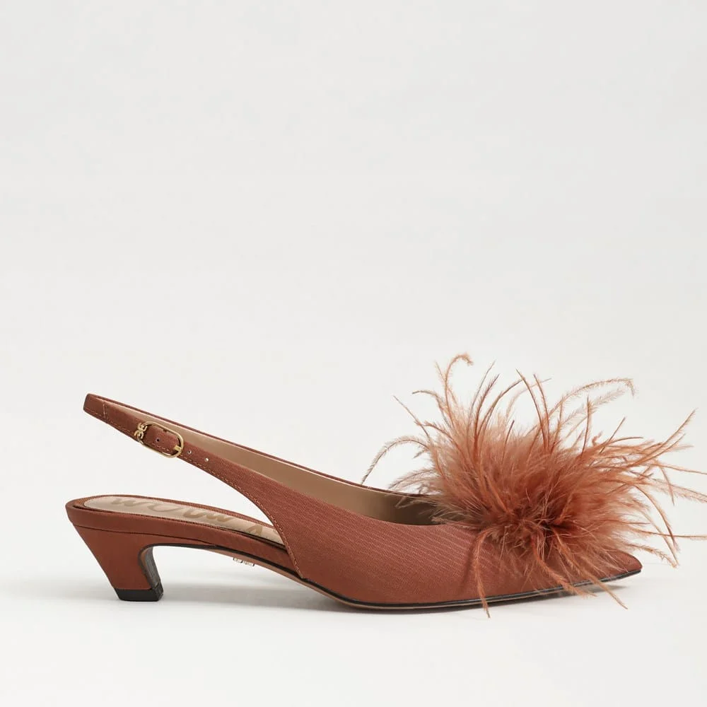 Finch Feather Slingback Pump - 1
