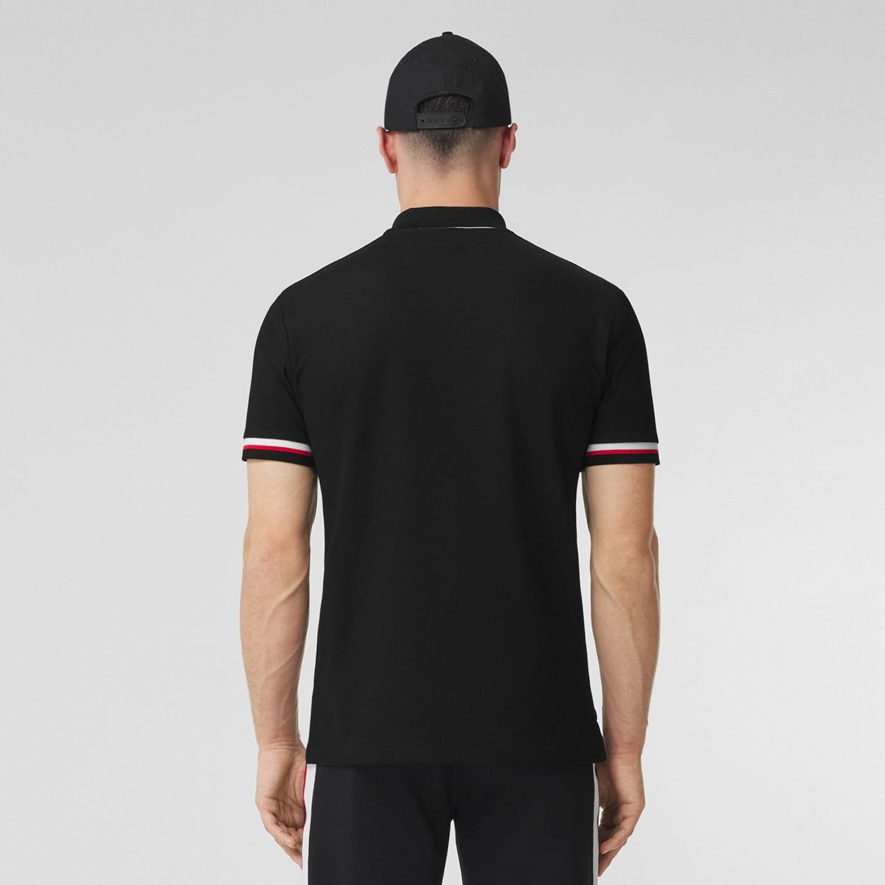 Monogram Motif Cotton Piqué Polo Shirt - 4