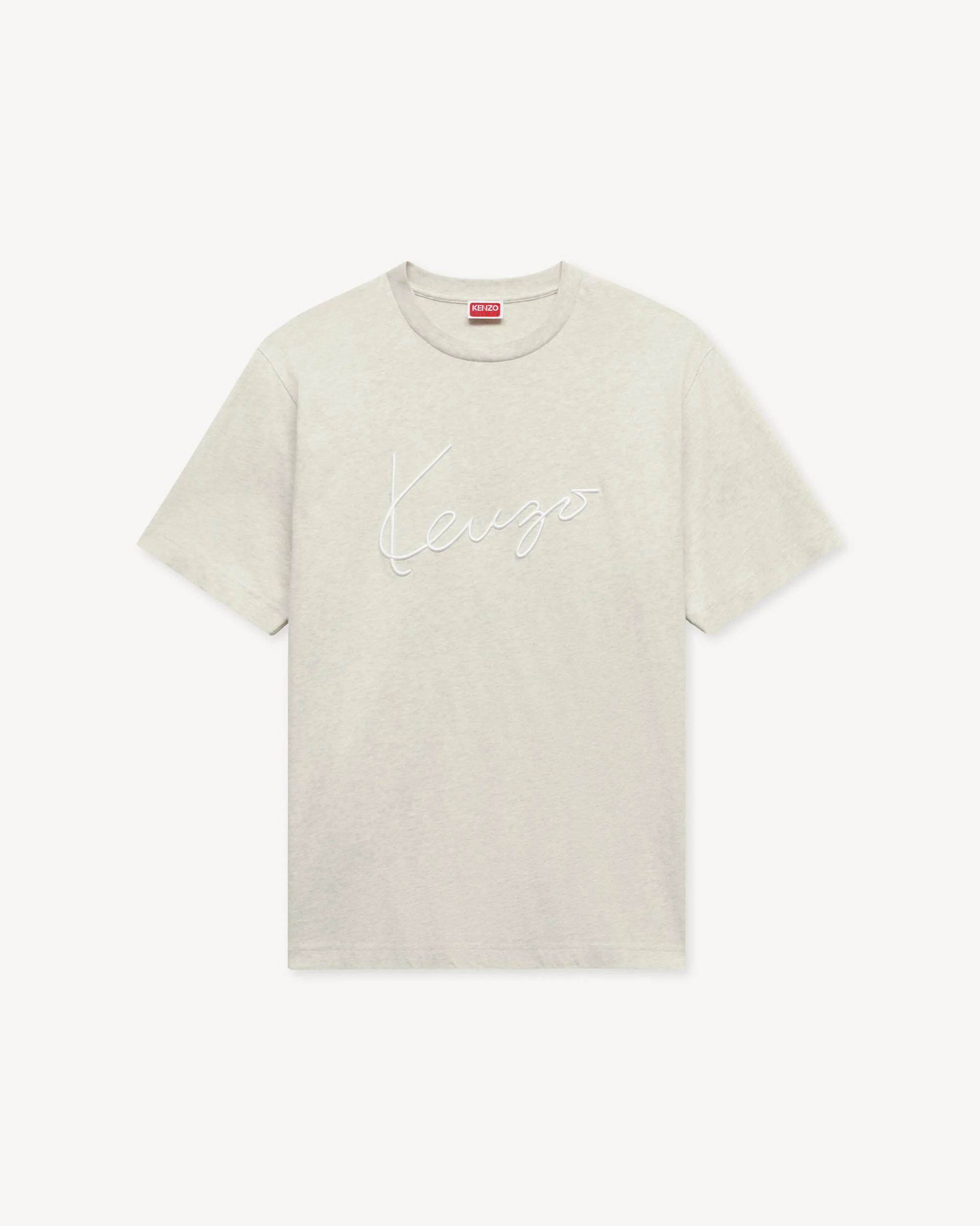 'KENZO Signature' embroidered T-shirt in cotton - 1