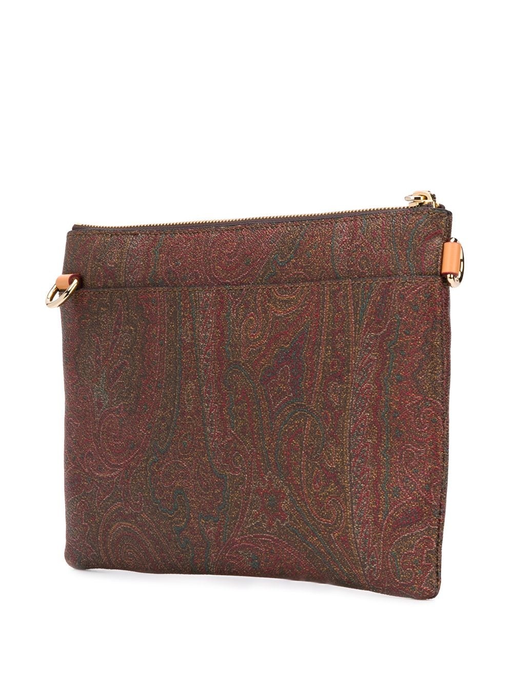 paisley print shoulder bag - 3