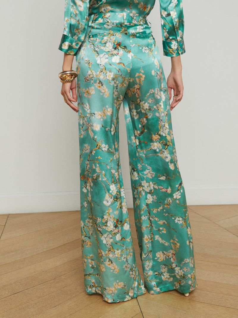Pilar Silk Wide-Leg Pant 5