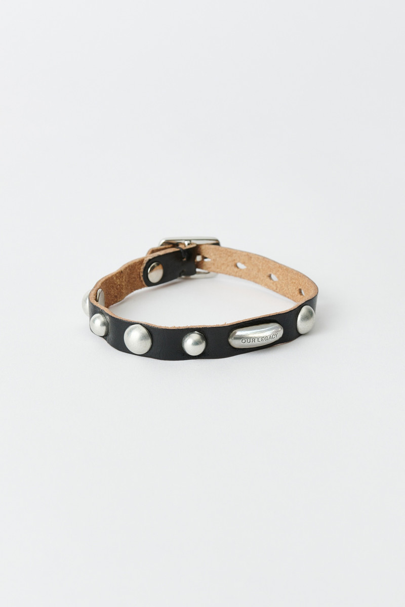 Super Slim Bracelet Deep Black Leather 1