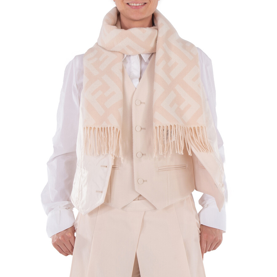 Fendi Fringe End Cashmere Scarf - 2