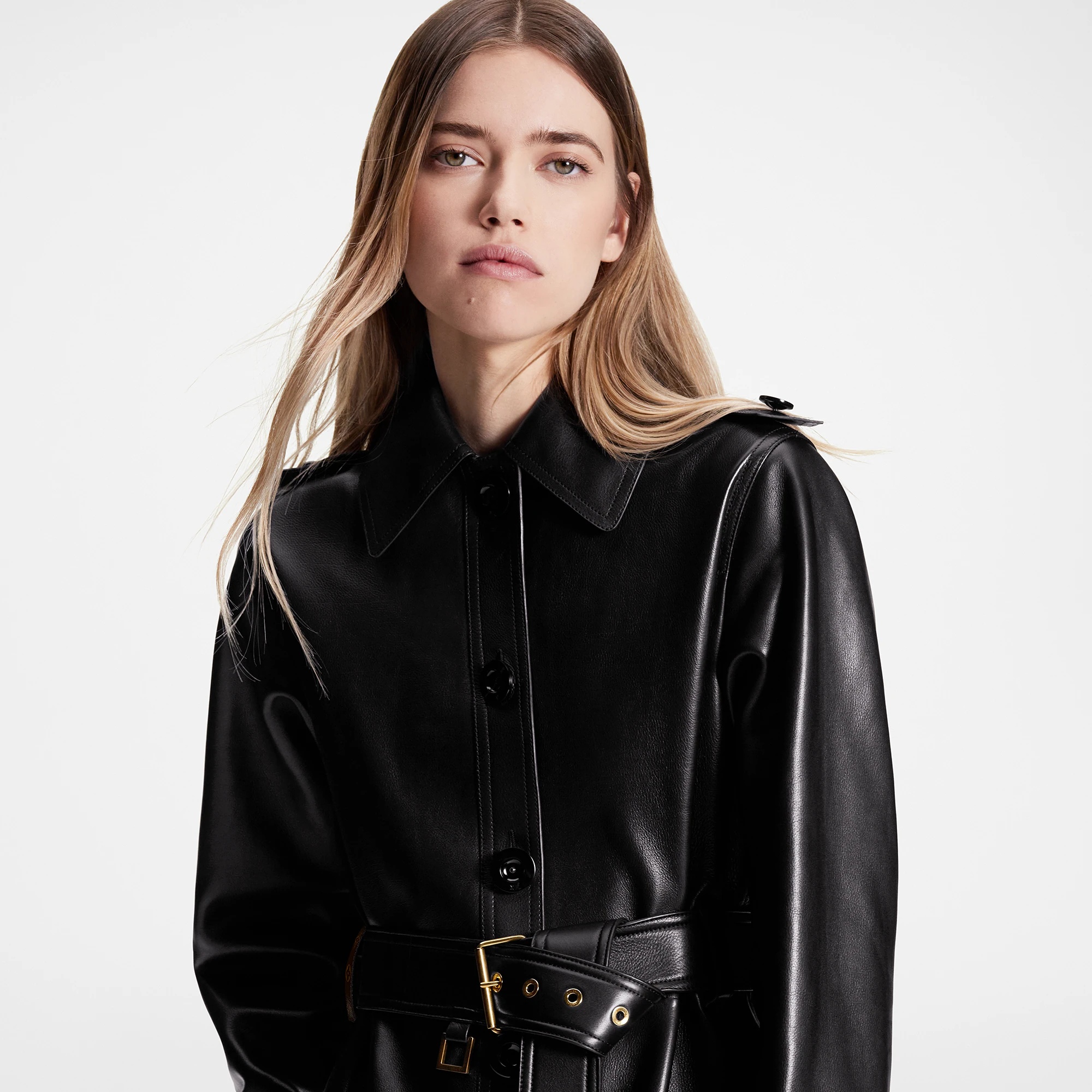 Nappa Leather Trench Coat - 2