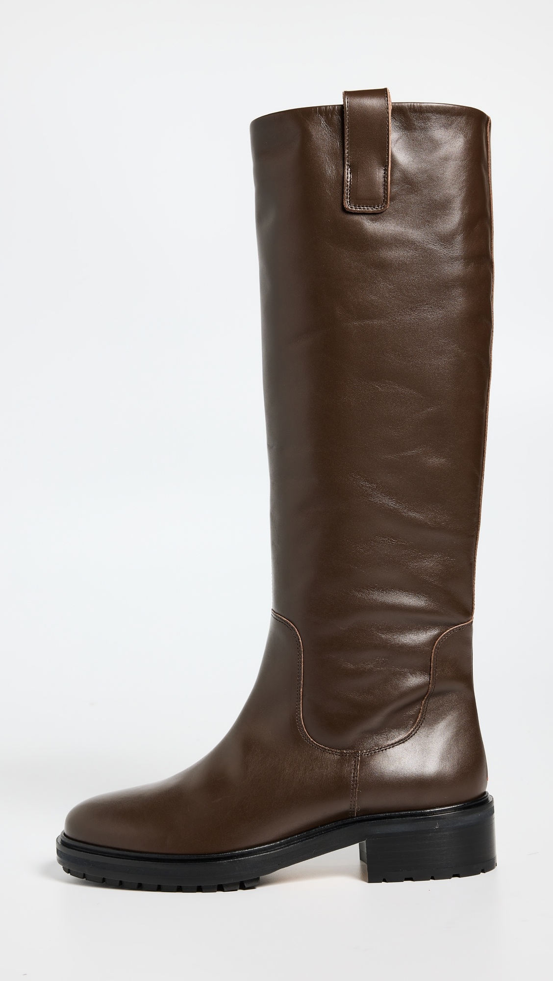 Henry Calf Leather Moka Riding Boots - 6
