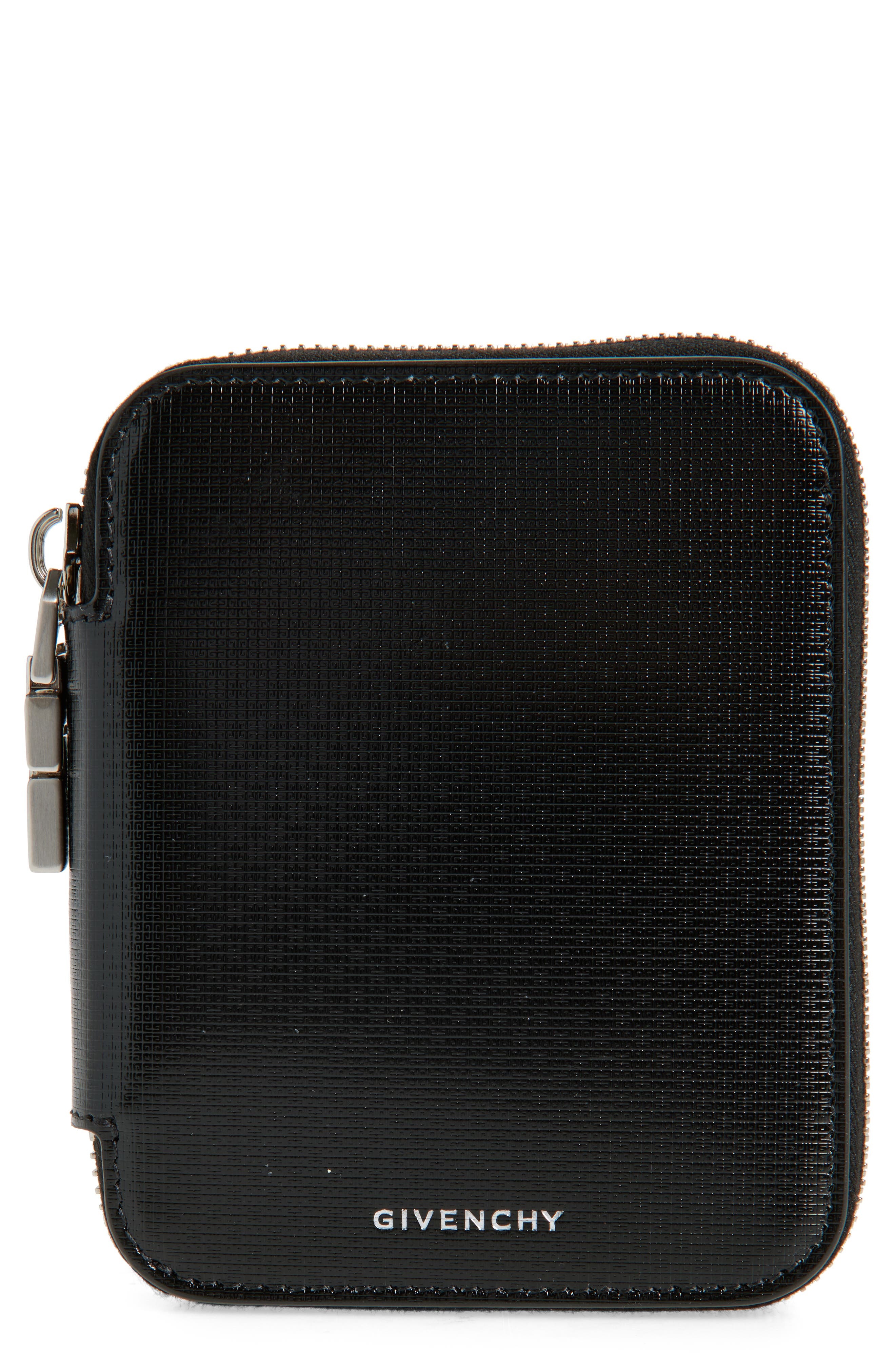Givenchy Compact Leather Zip Wallet in Black at Nordstrom - 1